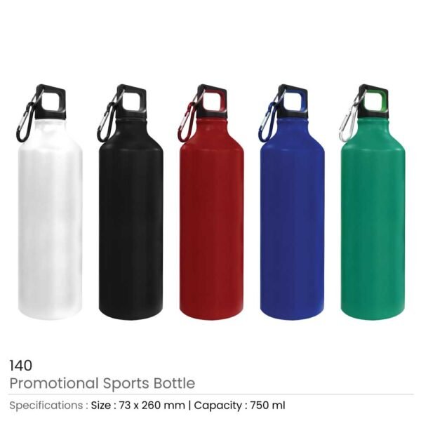140 - Single-Wall Sports Bottle - Image 2