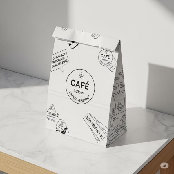 Food-grade-taweaway -paper-bag, creative-link, Dubai printing