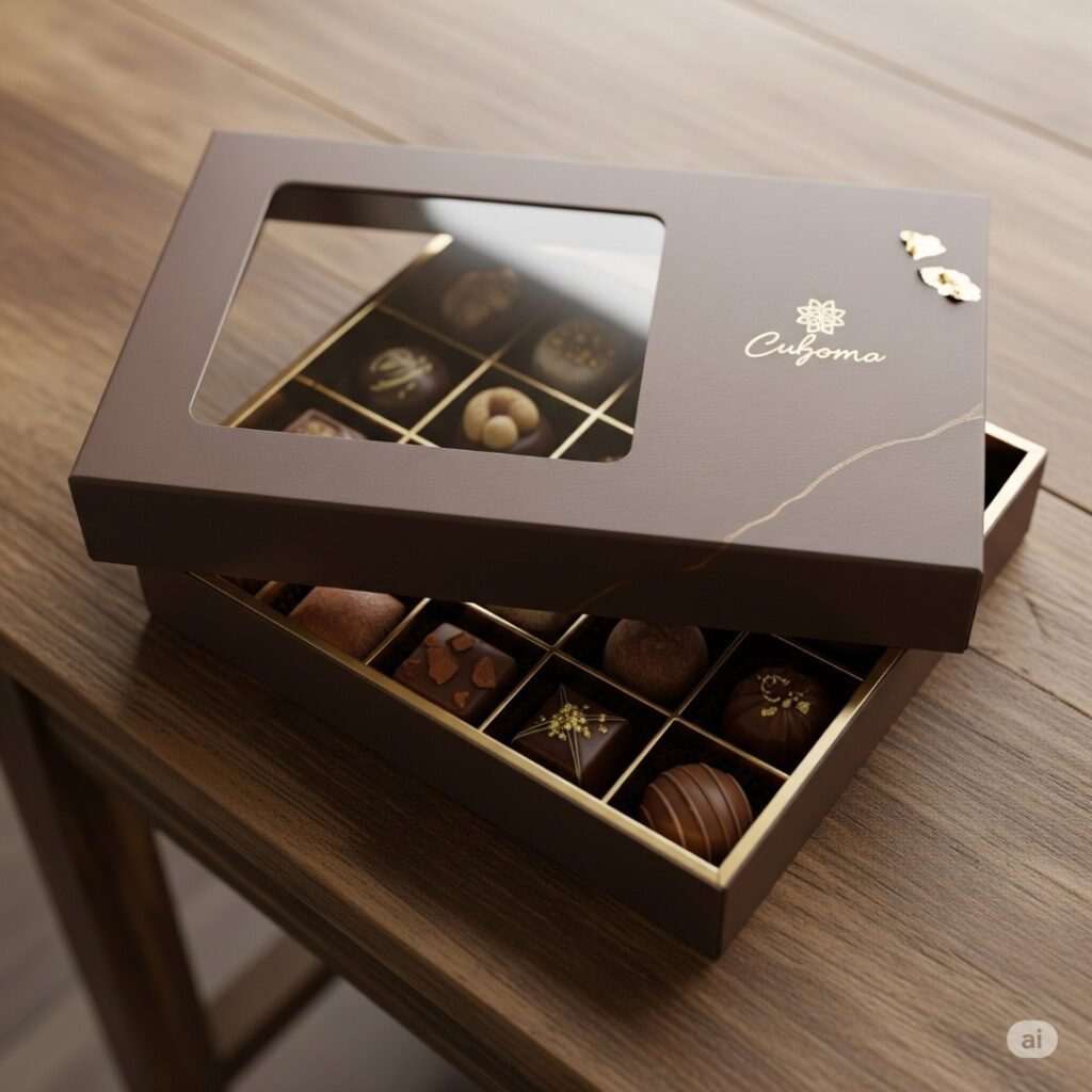 BX-002 - Chocolate Gift Boxes custom chocolate box printing, chocolate box making, premium chocolate box, creative link, dubai printing