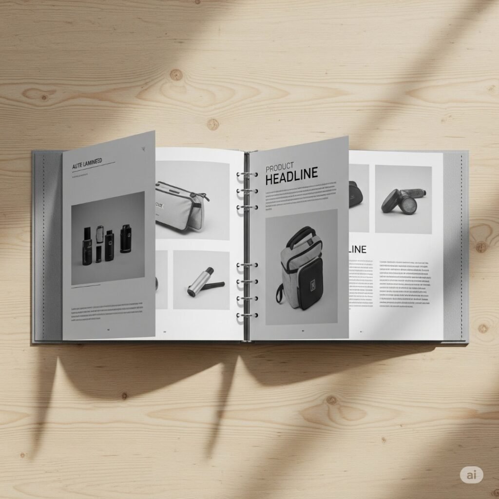 CAT-001 - Saddle-Stitched A5 Booklets saddle stitched booklet, catalog printing, creative link, dubai printing
