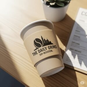 coffee cup sleaves, F&B printing, creative link