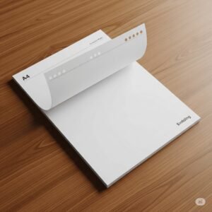 printed Note pad, stationery, office printing, creative link, dubai printing