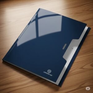 custom folder printing and making, creative link printing, dubai printing