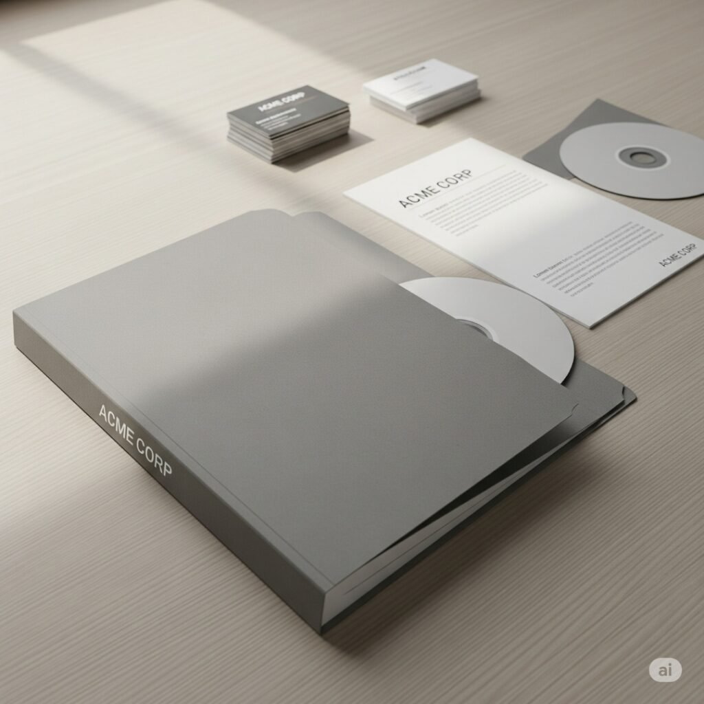 PF-002 - Pocket Folder with Spine Folder printed, creative link