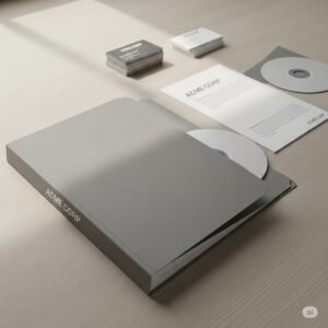 Folder printed, creative link