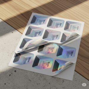 hologram stickers, price tag prints, creative link