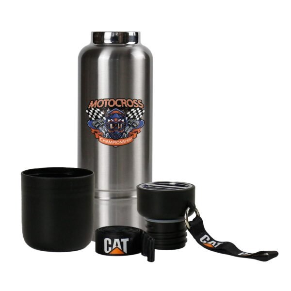 TM-073 - Double-Wall Stainless Bottle with Cup - Image 3