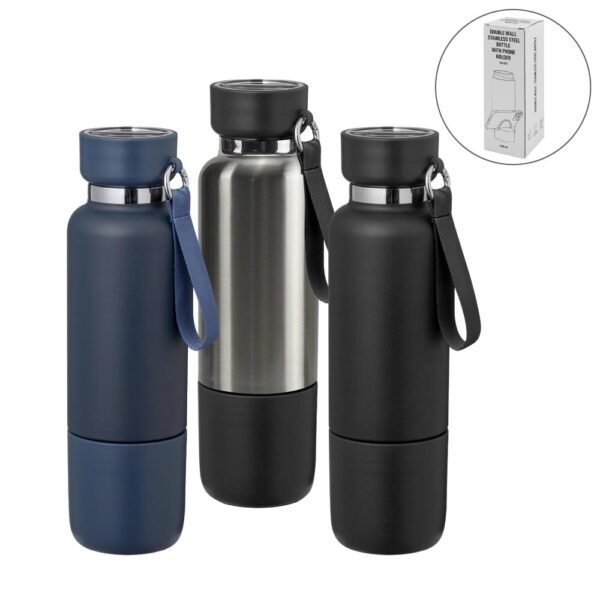 TM-073 - Double-Wall Stainless Bottle with Cup - Image 2