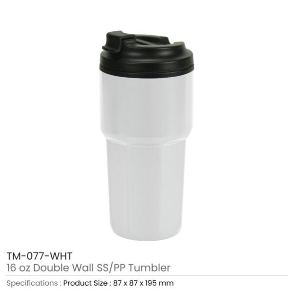 TM-077 - Matte Steel Tumbler with PP Interior - Image 10