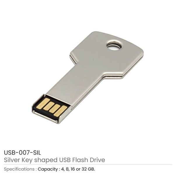 USB-7-Key-Shaped Metal USB Flash Drive - Image 8