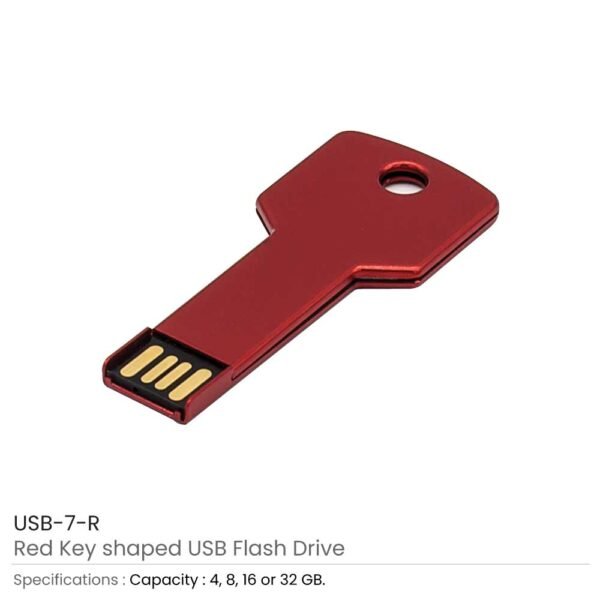 USB-7-Key-Shaped Metal USB Flash Drive - Image 5