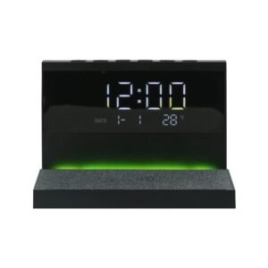 WCP-CLK-O1-Wireless Charger with Clock & LED Night Light