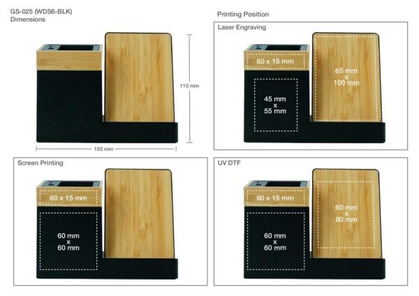 GS-025 - Bamboo Mug & Phone Stand Set - Image 6