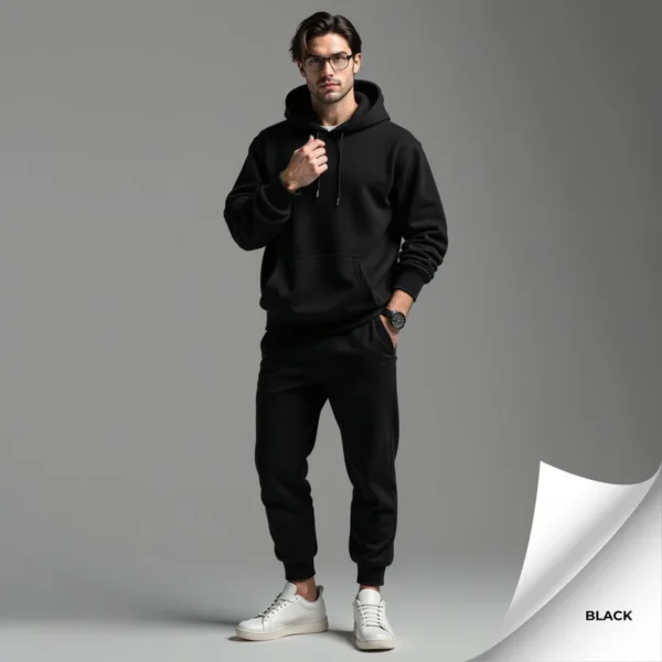 Fleece Men's Hooded Tracksuit - Image 20