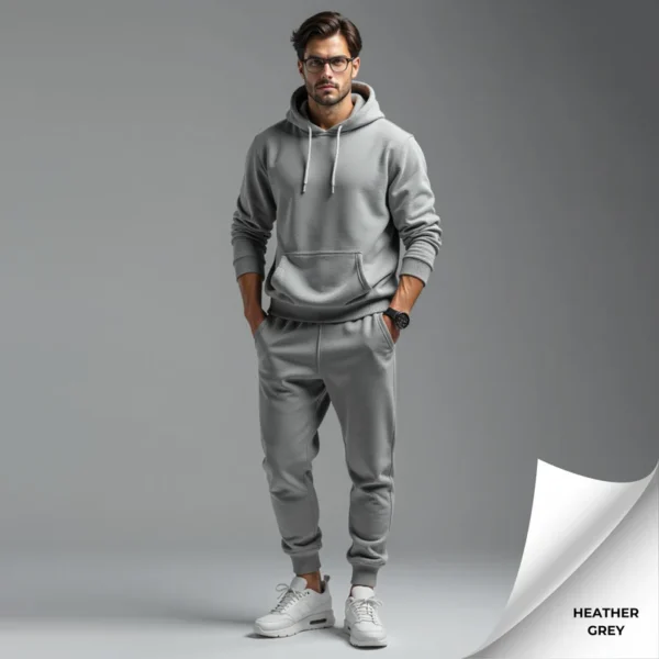 Fleece Men's Hooded Tracksuit - Image 17