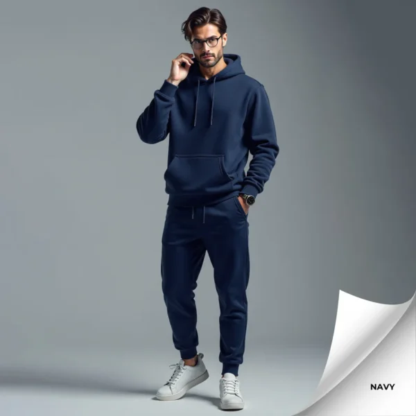 Fleece Men's Hooded Tracksuit - Image 13