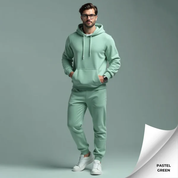 Fleece Men's Hooded Tracksuit - Image 9