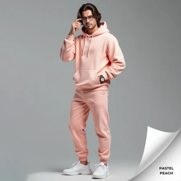 Fleece Men's Hooded Tracksuit - Image 8