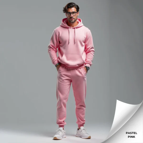 Fleece Men's Hooded Tracksuit - Image 7