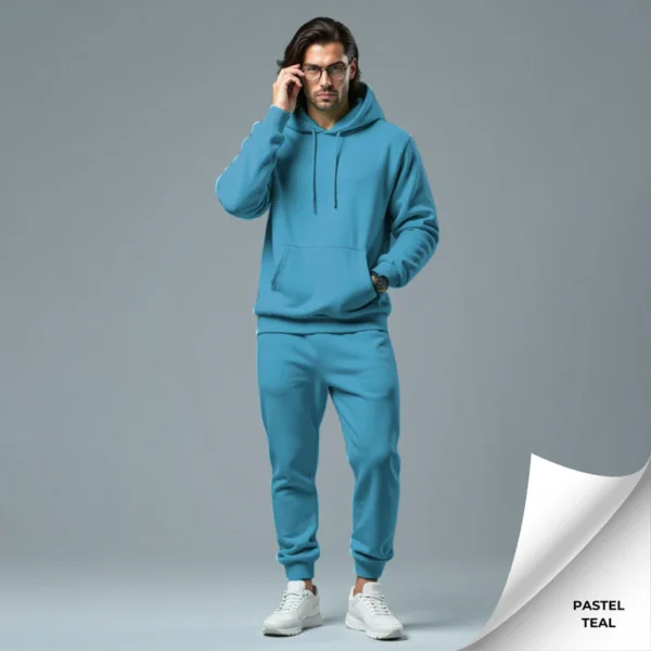 Fleece Men's Hooded Tracksuit - Image 6
