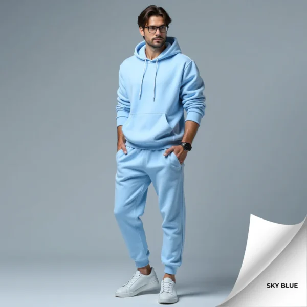 Fleece Men's Hooded Tracksuit - Image 4