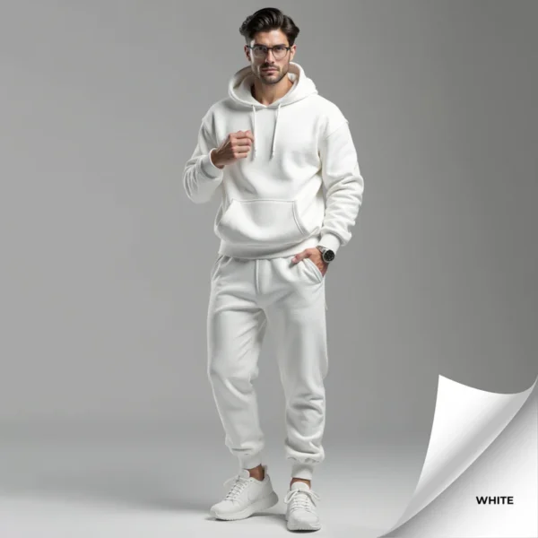 Fleece Men's Hooded Tracksuit - Image 2