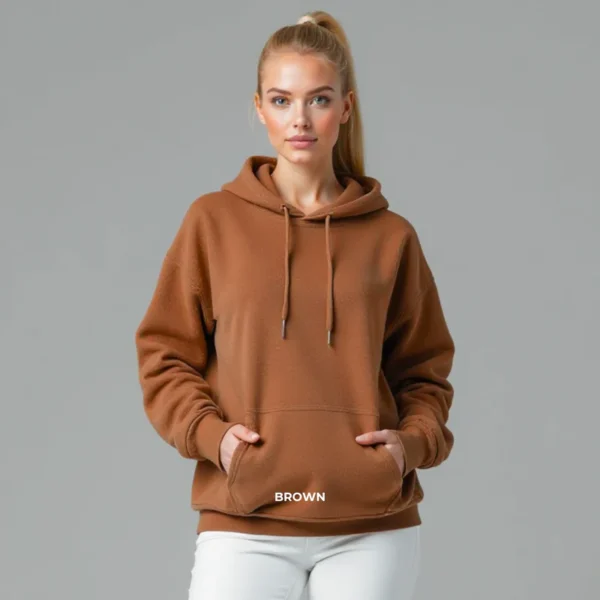 Fleece Women Oversized Pullover Hoodie - Image 10