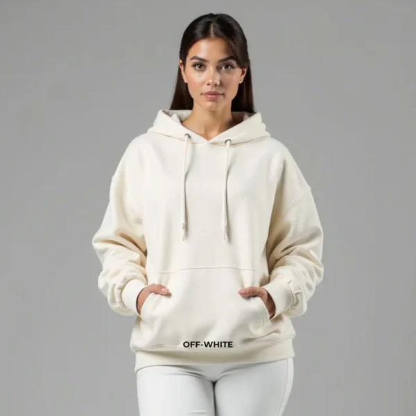 Fleece Women Oversized Pullover Hoodie - Image 6