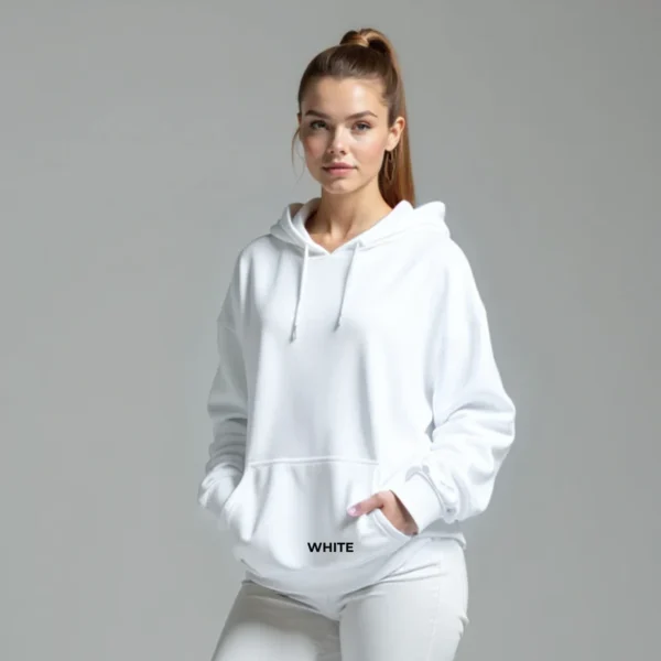 Fleece Women Oversized Pullover Hoodie - Image 2
