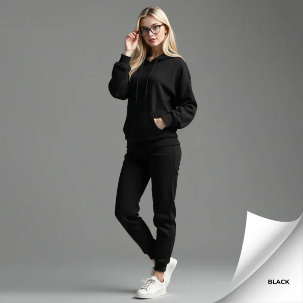 Fleece Women's Hooded Tracksuit - Image 4
