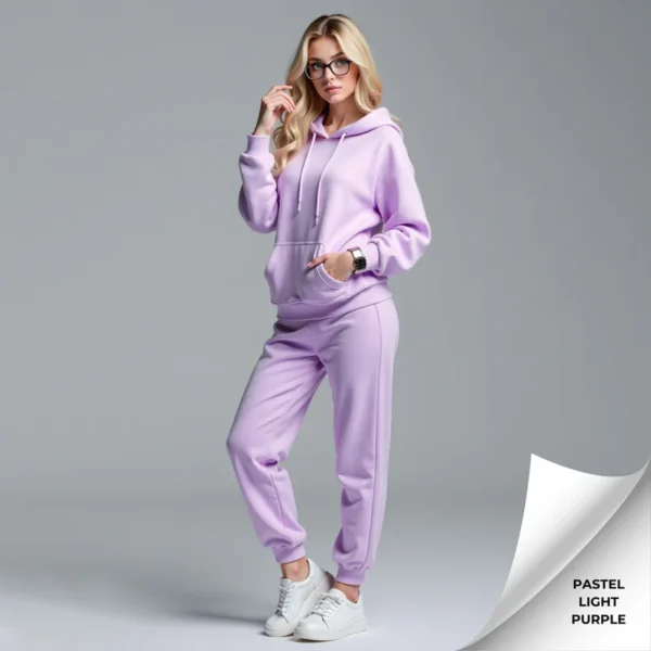 Fleece Women's Hooded Tracksuit - Image 13