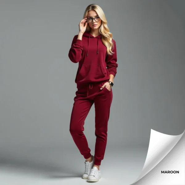 Fleece Women's Hooded Tracksuit - Image 18