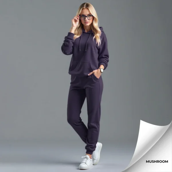 Fleece Women's Hooded Tracksuit - Image 20