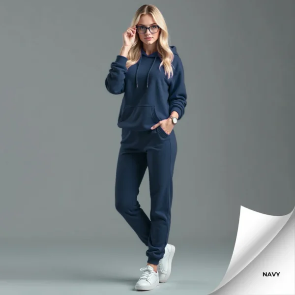 Fleece Women's Hooded Tracksuit - Image 19