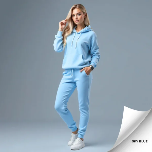 Fleece Women's Hooded Tracksuit - Image 11