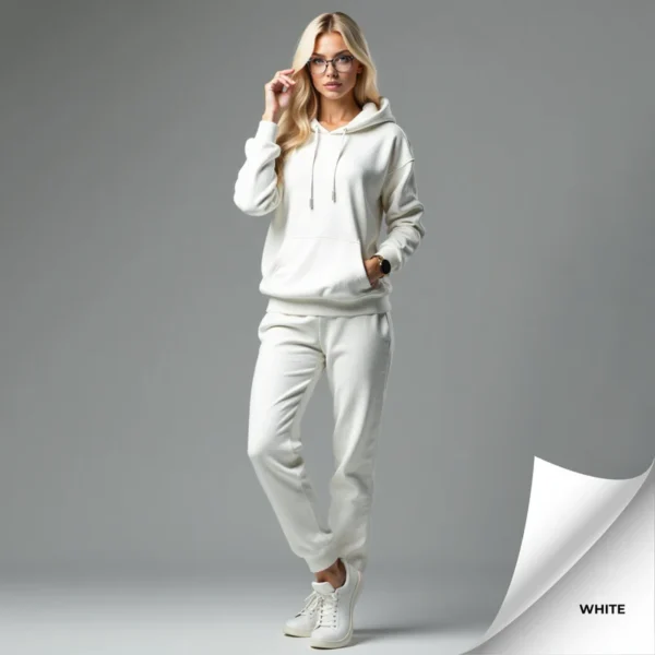 Fleece Women's Hooded Tracksuit - Image 7