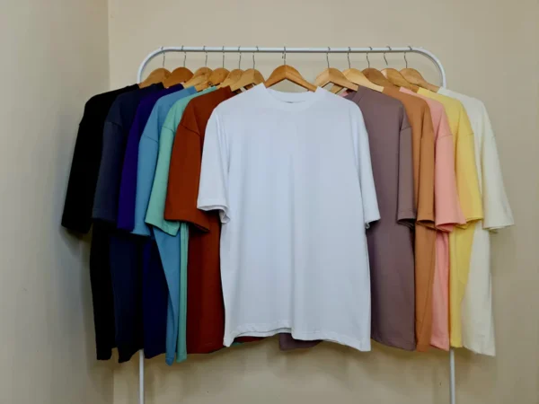 Oversized French Terry T-Shirt for Women - Image 8
