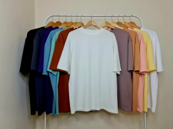 Oversized French Terry T-Shirt for Women - Image 7