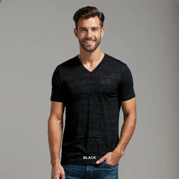 Triblend Male V-Neck T-Shirt - Image 5