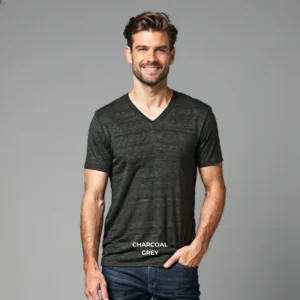 Triblend Male V-Neck T-Shirt