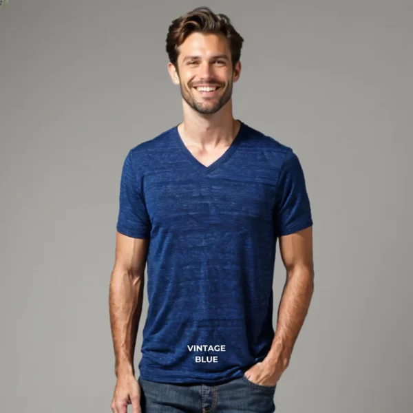 Triblend Male V-Neck T-Shirt - Image 8