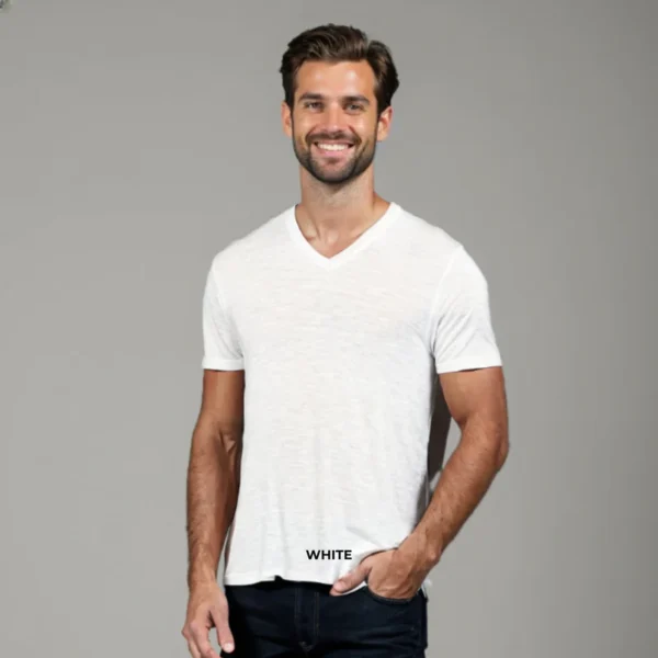 Triblend Male V-Neck T-Shirt - Image 7
