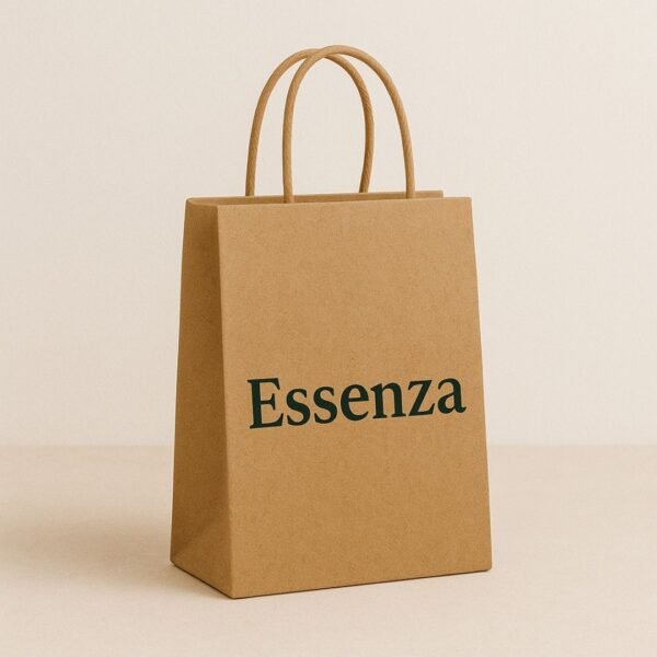 Kraft Shopping Bag (Brown Virgin) – Top Fold - Image 4