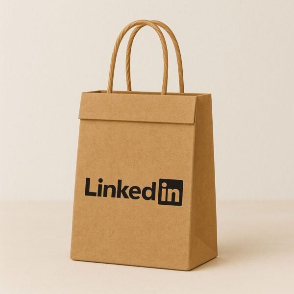 Kraft Shopping Bag (Brown Virgin) – Top Fold