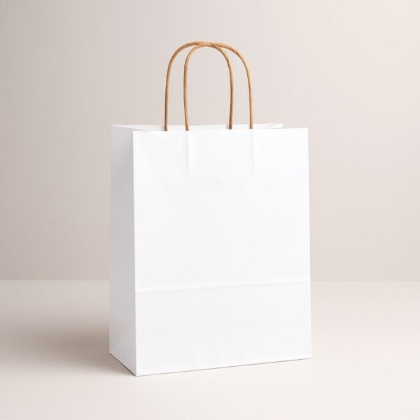 Kraft Shopping Bag (White) - Image 2