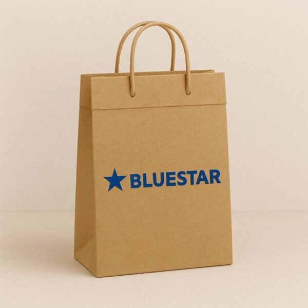 Kraft Shopping Bag (Brown Recycled) – Top Fold